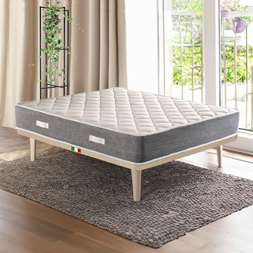 Matratze für Doppelbett, 160 x 200 cm, mit neuer Komfort-Technologie, orthopädische Matratze, 20 cm hoch, gegen Rückenschmerzen, antiallergisch und milbendicht, Modell Elisir Matratze für Doppelbett, 160 x 200 cm, mit neuer Komfort-Technologie, orthopädische Matratze, 20 cm hoch, gegen Rückenschmerzen, antiallergisch und milbendicht, Modell Elisir von Comfy Line
