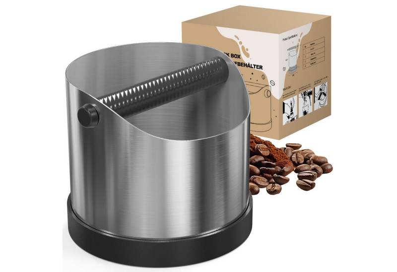 Comfy Mate Ausklopfbehälter mit abnehmbarer Schlagstange, leise und leicht zu reinigen, Professionelle Edelstahl Knock Box Comfy Mate Ausklopfbehälter mit abnehmbarer Schlagstange, leise und leicht zu reinigen, Professionelle Edelstahl Knock Box von Comfy Mate