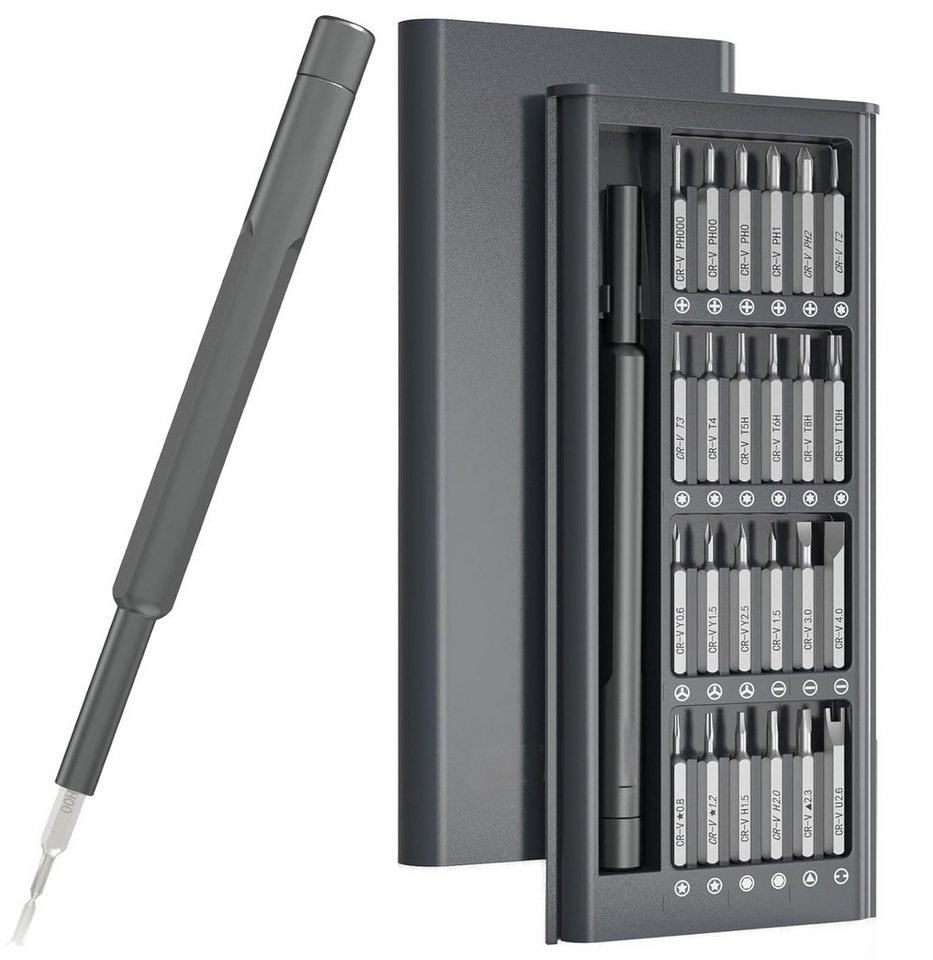 Comfy Mate Bit-Schraubendreher Präzisionsschraubendreher Set 25-in-1, Magnetisch & Tragbar für Handy, (25 St), Laptop & Elektronik von Comfy Mate