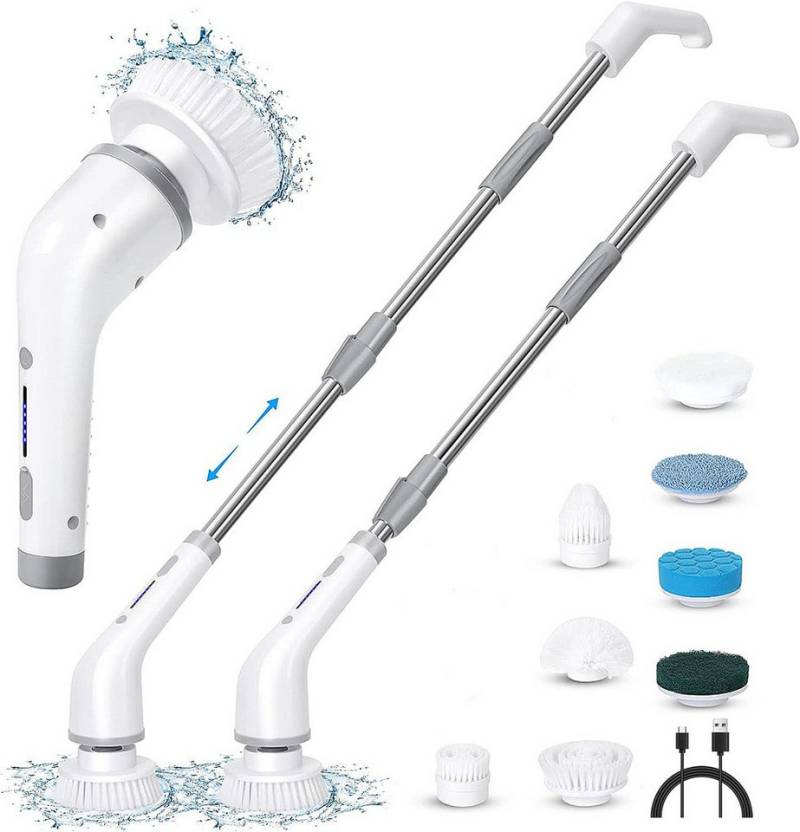 Comfy Mate Elektro-Oberflächenbürste Reinigungsbürsten-Set, 8-in-1 Automatisch Elektrische Scheuerbürste von Comfy Mate