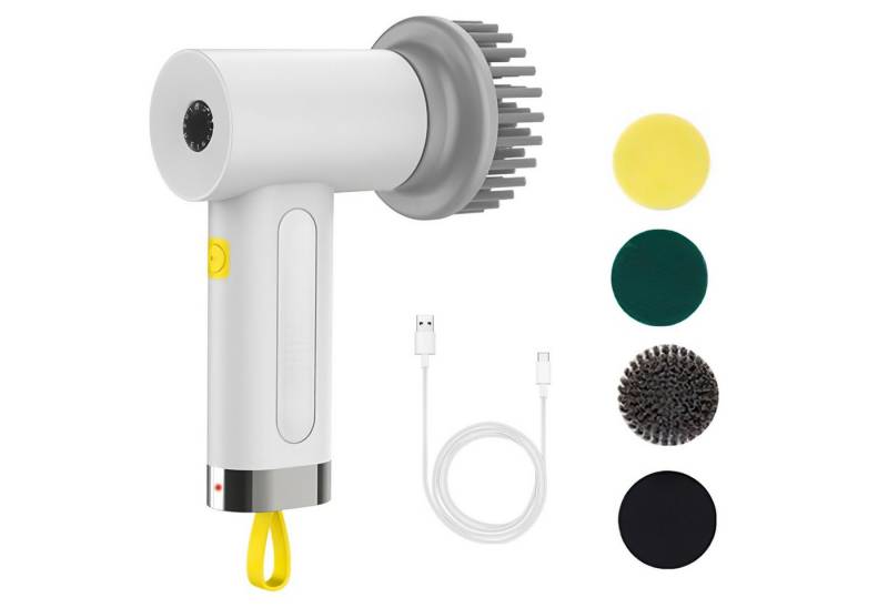 Comfy Mate Reinigungsbürsten-Set Spin Scrubber Elektrische Reinigungsbürste Bürste Schleuderschrubber, (1200mAh IPX7 Type-C Aufladung 2 Modi), Kabellose Schleuder-Schrubber Fliesenbürste Automatische Bürste von Comfy Mate