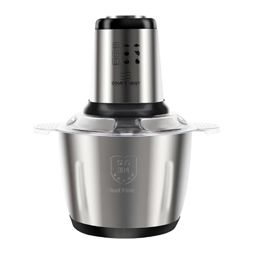Comfy Nest, CNBLD3, 3L 1000W Multifunktions-Zerkleinerer, ideal zum schnellen und einfachen Zerkleinern, Mischen und Zubereiten Ihrer Rezepte, 3L-Größe, silberne Farbe, Silver von Comfy Nest