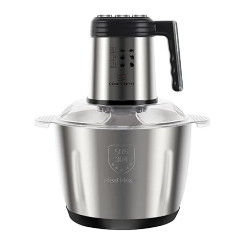 Comfy Nest, CNBLD5, 5L 1000W Multifunktions-Zerkleinerer, ideal zum schnellen und einfachen Zerkleinern, Mischen und Zubereiten Ihrer Rezepte, 5L-Größe, silberne Farbe, Silver von Comfy Nest