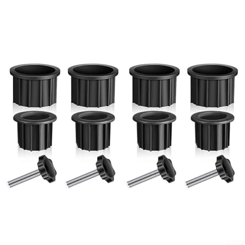 12-teiliges Schirmständer-Teile-Set mit Löchern in individueller Größe und M8-Schrauben für sichere Installation (12 Sets) von ComfyHarbor