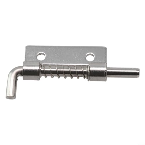 2 federbelastete Türriegel für die Sicherheit von Schränken und Innentüren, Edelstahl-Material (S rechts) von ComfyHarbor