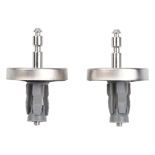 2 x Edelstahl-Scharnierschrauben für Standard-WC-Deckel mit festen Scharnieren, geeignet für wandhängende Toiletten (45 mm) von ComfyHarbor