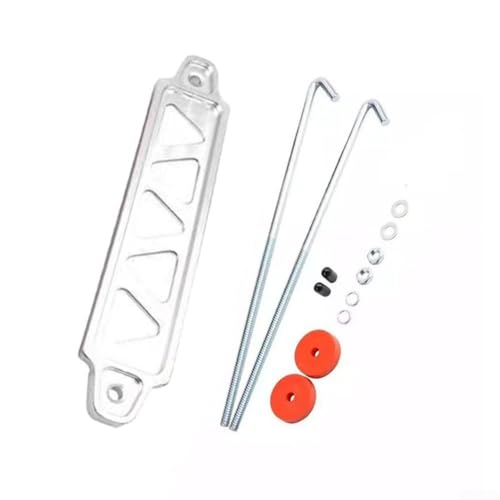 20 cm Autobatterie-Befestigungshalterung, Edelstahl-Halterung zum sicheren Halten von Fahrzeugbatterien gegen Bewegung und (Silber) von ComfyHarbor