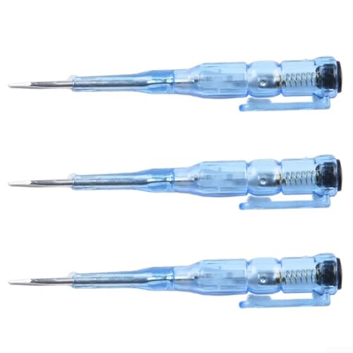 3-teiliges Elektroschraubendreher-Teststift-Set mit LED-Helligkeitsverbesserung und Sicherheitswiderstand für zuverlässige elektrische Prüfung von ComfyHarbor