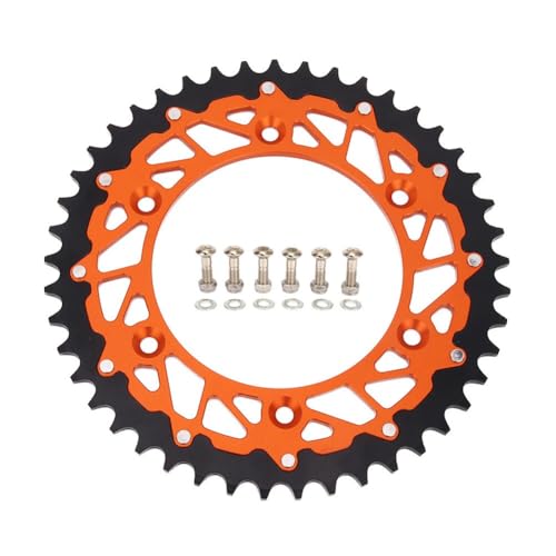 42/45/48/50/52T Kettenrad aus Stahl und Aluminiumlegierung für EXC für MXC für SX Dirt Bikes, um Ketteneingriff und Verschleißfestigkeit zu optimieren (42T) von ComfyHarbor