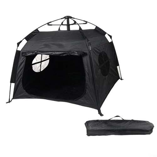 Automatisches Speed-Öffnungs-Haustierzelt für Hunde und Katzen, Outdoor-Camping-Lösung (schwarz) von ComfyHarbor