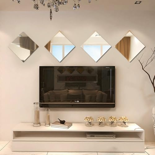 Chic 32 Stück Abnehmbare Badezimmer Wandaufkleber Mosaik Spiegel Design für Home Decor Chic 32 Stück Abnehmbare Badezimmer Wandaufkleber Mosaik Spiegel Design für Home Decor von ComfyHarbor