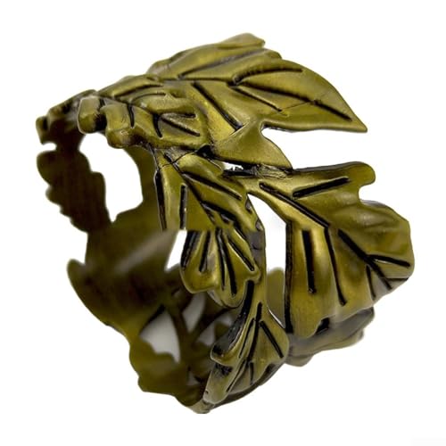 Chic Leaf Design Legierung Serviettenring verleiht Ihrem Esszimmer zeitlose Eleganz (Bronze) von ComfyHarbor