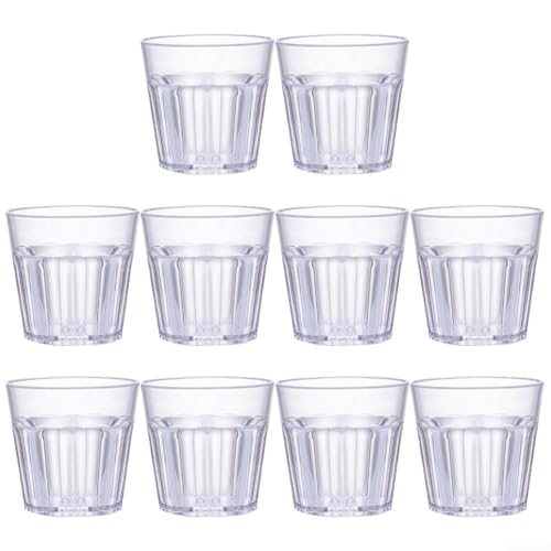 ComfyHarbor 10 Stück Twisted Pattern Acryl Trinkgeschirr Set Unzerbrechliche Whiskey Tumblers Clear Bar Gläser für Spirituosen Cocktails ComfyHarbor 10 Stück Twisted Pattern Acryl Trinkgeschirr Set Unzerbrechliche Whiskey Tumblers Clear Bar Gläser für Spirituosen Cocktails von ComfyHarbor