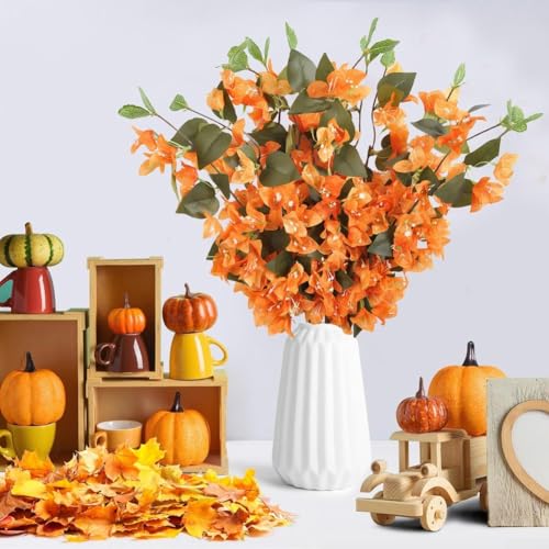 ComfyHarbor 10 Stück künstliche dreieckige Pflaumenblütenzweige Seidenblumen orange 75 cm wetterbeständig Haus Garten Dekor Hochzeit Event Blumen ComfyHarbor 10 Stück künstliche dreieckige Pflaumenblütenzweige Seidenblumen orange 75 cm wetterbeständig Haus Garten Dekor Hochzeit Event Blumen von ComfyHarbor
