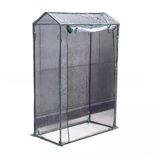 ComfyHarbor 100 x 50 x 150 cm Pflanzen-Gewächshausabdeckung mit Rolltür PVC transparent Garten Shelter begehbarer Tunnel Frühbeet für Blumen Gemüse Balkon (100 x 50 x 150 cm) von ComfyHarbor