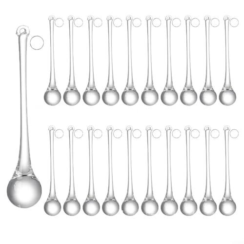 ComfyHarbor 20-teiliges Weihnachtsschmuck-Set in Tropfenform aus klarem Glas in verschiedenen Größen für Baum, Tür, Fenster, zum Aufhängen, Urlaub, Hochzeit und saisonale Dekorationen (20 x 100 mm) ComfyHarbor 20-teiliges Weihnachtsschmuck-Set in Tropfenform aus klarem Glas in verschiedenen Größen für Baum, Tür, Fenster, zum Aufhängen, Urlaub, Hochzeit und saisonale Dekorationen (20 x 100 mm) von ComfyHarbor