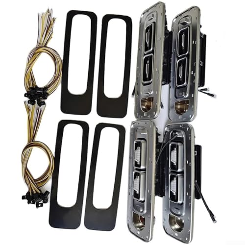 ComfyHarbor 4 Stück ABS Dachlüftungsabdeckung Verkleidung für Mercedes Vito V-Klasse W447 2014–2023 V250 V220 V300 Interieur Dekoratives Styling Kit Aerodynamische Geräuschreduzierung von ComfyHarbor