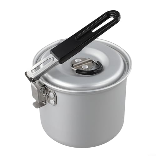 ComfyHarbor 770 ml tragbares Camping-Kochgeschirr Leichte Tee- und Kaffeekanne mit hitzebeständigem Griff für Outdoor-Kochen Wandern von ComfyHarbor
