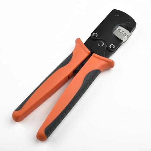ComfyHarbor Crimpzange für Miniatur-Steckverbinder, 0,03–0,52 mm², 32–20 AWG Kapazität, Ratschenmechanismus mit TPR-Griff, funktioniert mit CLIK-Mate PicoBlade SHD TYCO D-100 Terminals von ComfyHarbor