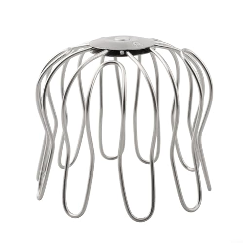 ComfyHarbor Dachrinnenschutz, Edelstahl-Fallrohrkappe, passend für Regenwasserrohr, Dachrinne, Balkon, Bodenablaufabdeckung, verhindert, dass Blätter Schmutz Flüsse blockieren (75–85 mm) von ComfyHarbor