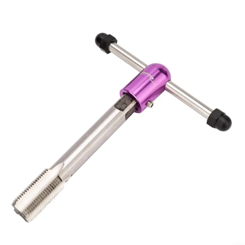 ComfyHarbor Fahrrad-Kurbelarm-Gewinde-Reparatur-Set – 9/16 linke und rechte Seite, Fahrradhahn-Set, mit Griff, für Leichtmetallkurbeln, Pedalgewindewerkzeug Wartung (L + Schraubenschlüssel) von ComfyHarbor