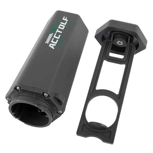 ComfyHarbor Golfball-Reinigungsmaschine, tragbare Unterlegscheibe – Clips an Taschen oder passend für Becherhalter mit Reinigungstuch-Set (schwarz) von ComfyHarbor