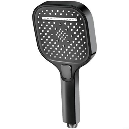 ComfyHarbor Handbrause mit 6 Sprüheinstellungen und 1,5 m Schlauch, Hochdruck-Lufteinspritzungstechnologie, leicht zu reinigende Anti-Verstopfungsdüsen (schwarz) von ComfyHarbor