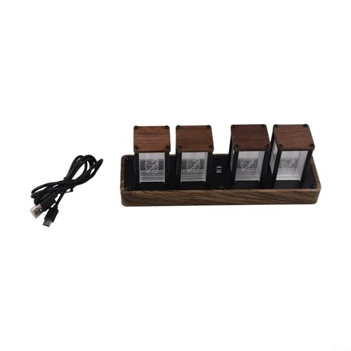 ComfyHarbor RGB Nixie Tube Digitaluhr LED Desktop Timer mit WiFi-Zeitanpassung 8 Display-Modi Farbwechsel Nachtlicht USB-betriebene Heimdekoration ComfyHarbor RGB Nixie Tube Digitaluhr LED Desktop Timer mit WiFi-Zeitanpassung 8 Display-Modi Farbwechsel Nachtlicht USB-betriebene Heimdekoration von ComfyHarbor