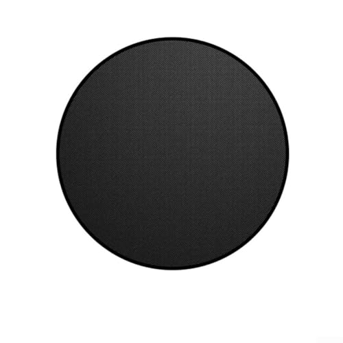 ComfyHarbor Runde feuerfeste Grillmatte aus Fiberglas, hitzebeständig, Grilldecke, wasserdicht, öldicht, Bodenschutz für das Kochen im Freien, schwarz (91,4 cm) von ComfyHarbor