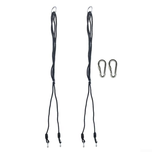 ComfyHarbor Schaukel-Verlängerungsseil-Set mit Karabinern, 10 mm dickes PE-Seil, 150 kg Tragkraft, für Garten- und Terrassenschaukeln von ComfyHarbor