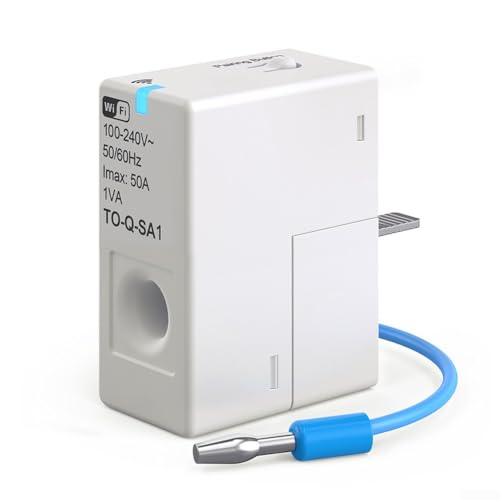 ComfyHarbor Smart WiFi Energiemonitor Stromzähler Stromverbrauch Analyzer Echtzeit Strommessgerät mit App-Steuerung AC 100-240V 1-50A von ComfyHarbor