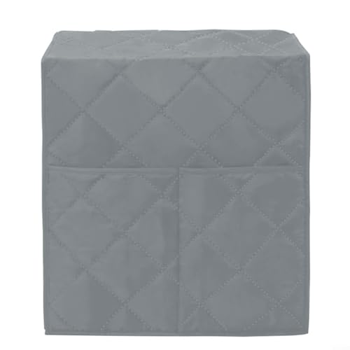 ComfyHarbor Staubschutz für Kaffeemaschinen, Baumwolle, 32 x 31 x 36 cm, mit Aufbewahrungstasche, waschbarer Maschinenschutz für Küchengeräte, Braun, Dunkelblau, Grau (Grau) von ComfyHarbor
