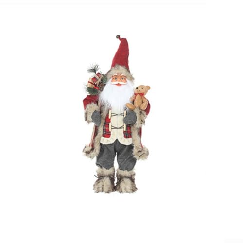 ComfyHarbor Traditionelle Weihnachtsmann-Figur mit rotem Outfit und weißem Plüschrand für Tisch, Kaminsims oder Regal, perfekte festliche Dekoration und Geschenkidee für saisonale Heimdekoration, 30 ComfyHarbor Traditionelle Weihnachtsmann-Figur mit rotem Outfit und weißem Plüschrand für Tisch, Kaminsims oder Regal, perfekte festliche Dekoration und Geschenkidee für saisonale Heimdekoration, 30 von ComfyHarbor
