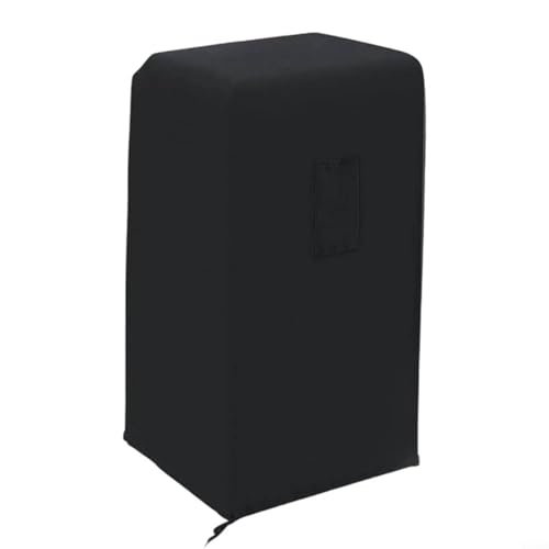 ComfyHarbor Tragbare Klimaanlagenabdeckung – für mobile Wechselstromgeräte, elastischer Staubschutz, mit Fernbedienungstasche, passend für bis zu 39,5 x 45,7 x 76,2 cm, Schwarz/Grau (schwarz) von ComfyHarbor