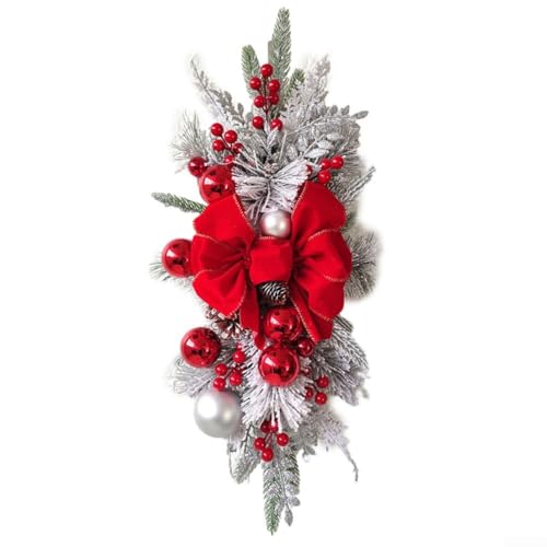 ComfyHarbor Weihnachtstreppen-Schleifen-Ornament mit LED-Lichtern, beleuchtete Urlaubsdekoration mit Tannenzapfen, roten Beeren und festlichen Elementen für Innen- und Außenbereich, Heimdekoration ComfyHarbor Weihnachtstreppen-Schleifen-Ornament mit LED-Lichtern, beleuchtete Urlaubsdekoration mit Tannenzapfen, roten Beeren und festlichen Elementen für Innen- und Außenbereich, Heimdekoration von ComfyHarbor