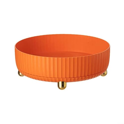 Drehbares Mehrzweck-Regal für Speisekammer-Organisation, reibungslose Rotation und einfacher Zugang (Orange) von ComfyHarbor