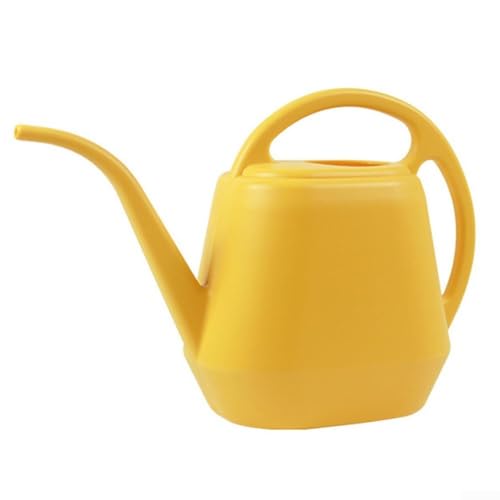 Effiziente Gartengießkanne mit langem Auslauf, 2 l Kunststoffdesign für einfache Handhabung und Bewässerungsaufgaben (gelb) von ComfyHarbor