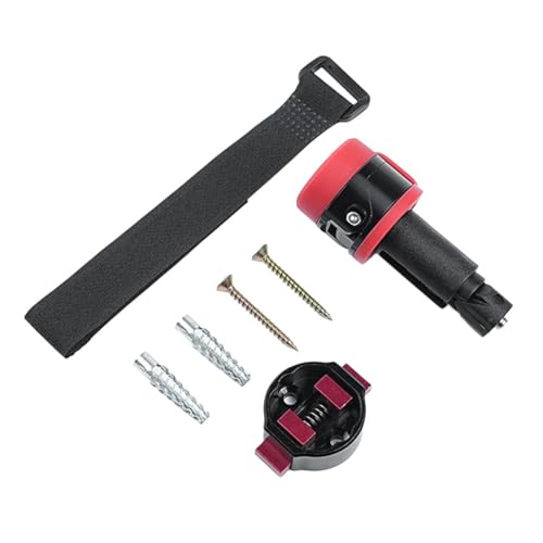 Effiziente Wandhalterung für Rennräder, Aluminiumhalterung mit Montageschrauben (rot) von ComfyHarbor