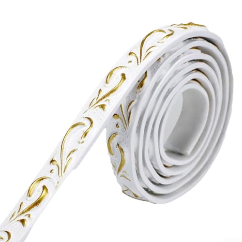 Elegante PVC-Wandkantenlinie mit weichem Drahtrahmen, entworfen für schnelle und einfache Installation in jedem Raum (F) von ComfyHarbor