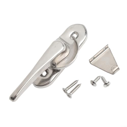 Fensterschloss Schnalle Edelstahl doppelseitig bidirektional für einfache Installation und zuverlässige Sicherheit zu Hause (Silber) von ComfyHarbor