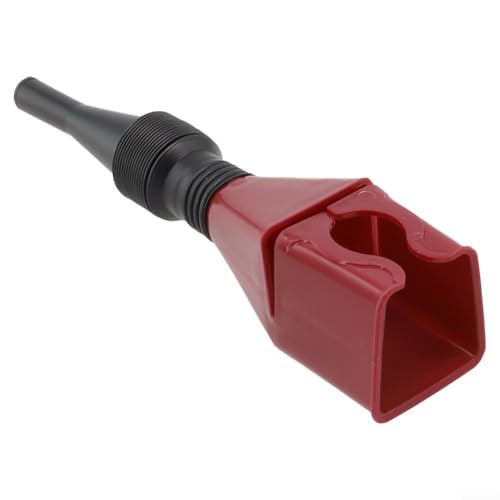 Flexibler Schnapptrichter mit eingebautem Filter für saubere Flüssigkeitsübertragung, einfaches Falten und Aufbewahren, ideal für Ölwechsel an LKWs, Geländefahrzeugen und Rasenwerkzeugen (rot) von ComfyHarbor