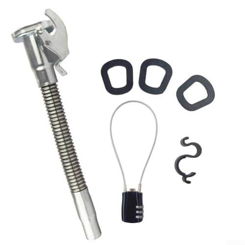 Für American Gallon Ölführungsrohr mit Stahldrahtseil Code Lock Haken und Ersatzdichtungsring für sichere und ordentliche Ölhandhabung Für American Gallon Ölführungsrohr mit Stahldrahtseil Code Lock Haken und Ersatzdichtungsring für sichere und ordentliche Ölhandhabung von ComfyHarbor