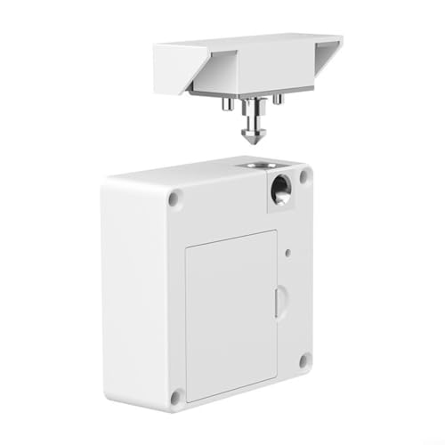 Für RFID-Elektronikschloss-Kit für Schränke, inklusive Installationsschablone und USB-Netzadapteroption (weiß) von ComfyHarbor