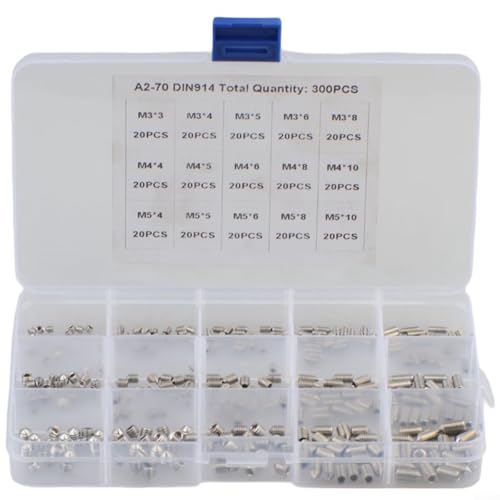 Gewindestifte mit konischem Ende, 300 metrische Gewindestücke für Reparaturen zu Hause Gewindestifte mit konischem Ende, 300 metrische Gewindestücke für Reparaturen zu Hause von ComfyHarbor