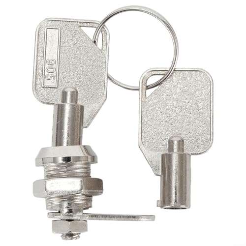 Gleichschließendes Nockenschloss für Schrank, Briefkasten, Schublade, Wohnmobil-Türschloss aus Zinklegierung, 12 mm (1 Stück) von ComfyHarbor