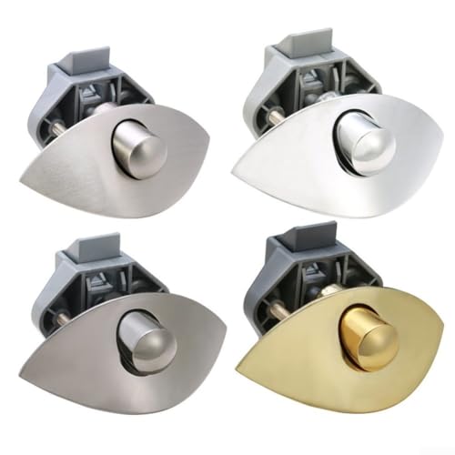 Halbmond-Griff aus Zinklegierung für erhöhte Sicherheit in Wohnwagen-Schränken und Schubladen (grau) von ComfyHarbor