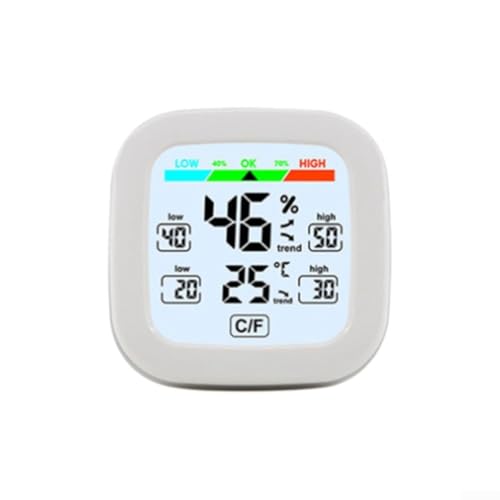 Innenumgebungs-Messgerät mit Magnet für einfache Wand- oder Kühlschrank-Platzierung Innenumgebungs-Messgerät mit Magnet für einfache Wand- oder Kühlschrank-Platzierung von ComfyHarbor