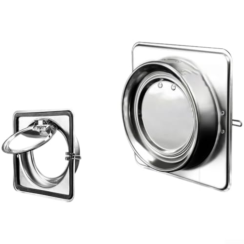 Küchen- und Bad-Dunstabzugshaube aus Edelstahl, mit Schwammdichtung zur Vorbeugung, hitzebeständig mit Sicherungsverschluss zur Verbesserung der Sicherheit und Belüftung (150 mm) von ComfyHarbor