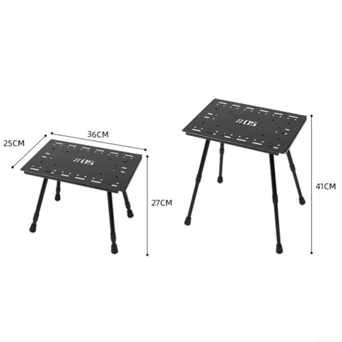 Leichter Stuhl mit faltbarem Schreibtisch, stabile Aluminiumkonstruktion, geeignet für alle Veranstaltungen im Freien (Stuhl) von ComfyHarbor