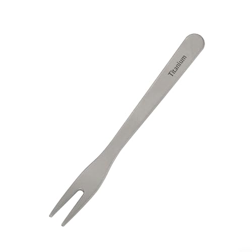 Mehrzweck-Titan-Dessertgabel, leichtes Design zum Servieren von Obst und Käse bei Familienfeiern (2) von ComfyHarbor